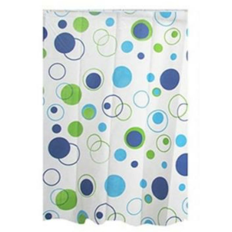 Tirai kamar mandi bahan kain PVC Halus Anti air waterproof motif cantik