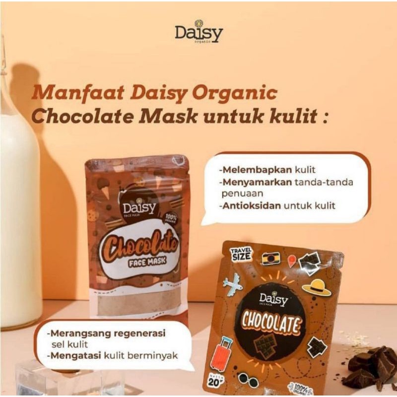 Masker Daisy Organic (Free 2+ Gift) Organik Face Mask Paket Fullsize 60gr Original