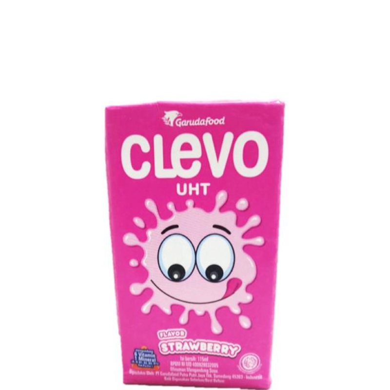 

Clevo Susu UHT Rasa Stroberi 5 x 115 mL