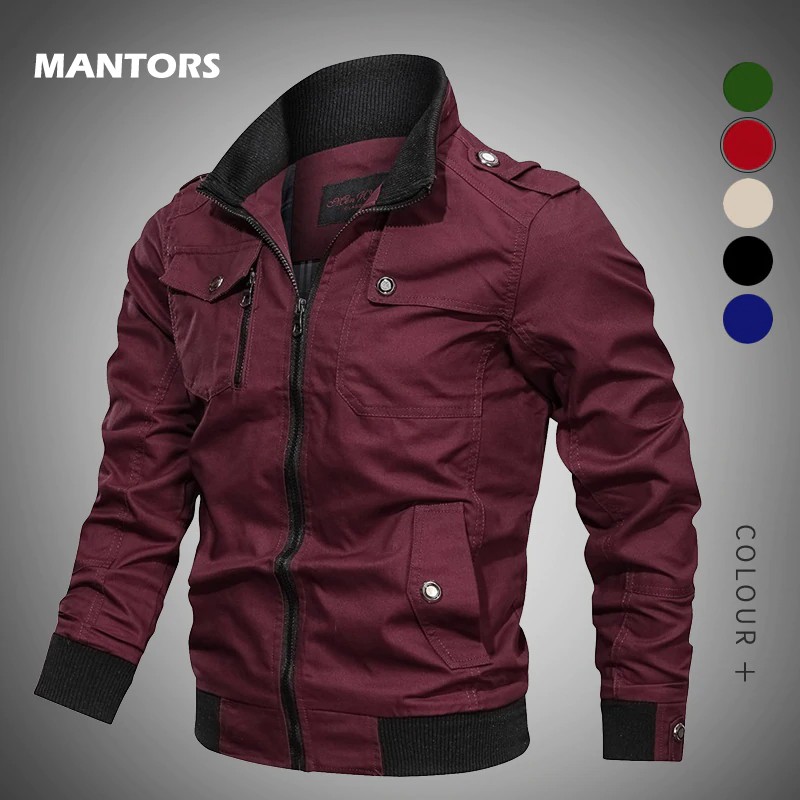 TERBARU 2019 Military Jacket Men Autumn Winter Multi-pocket Overcoats Tactical Bomber Jacket