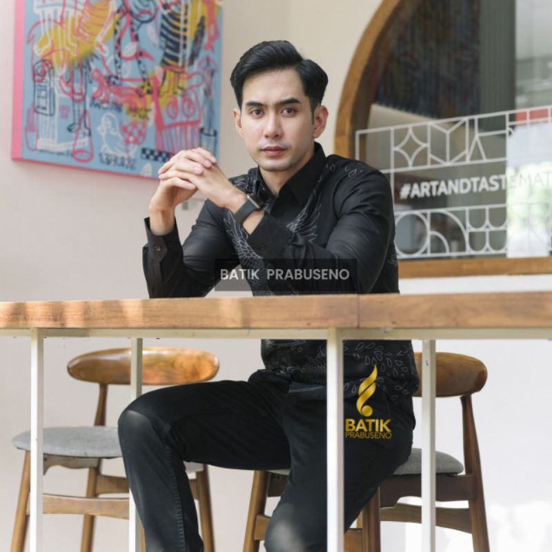 KEMEJA BATIK PRABUSENO TERBARU MOTIF JATAYU BATIK LENGAN PANJANG FULL FURING