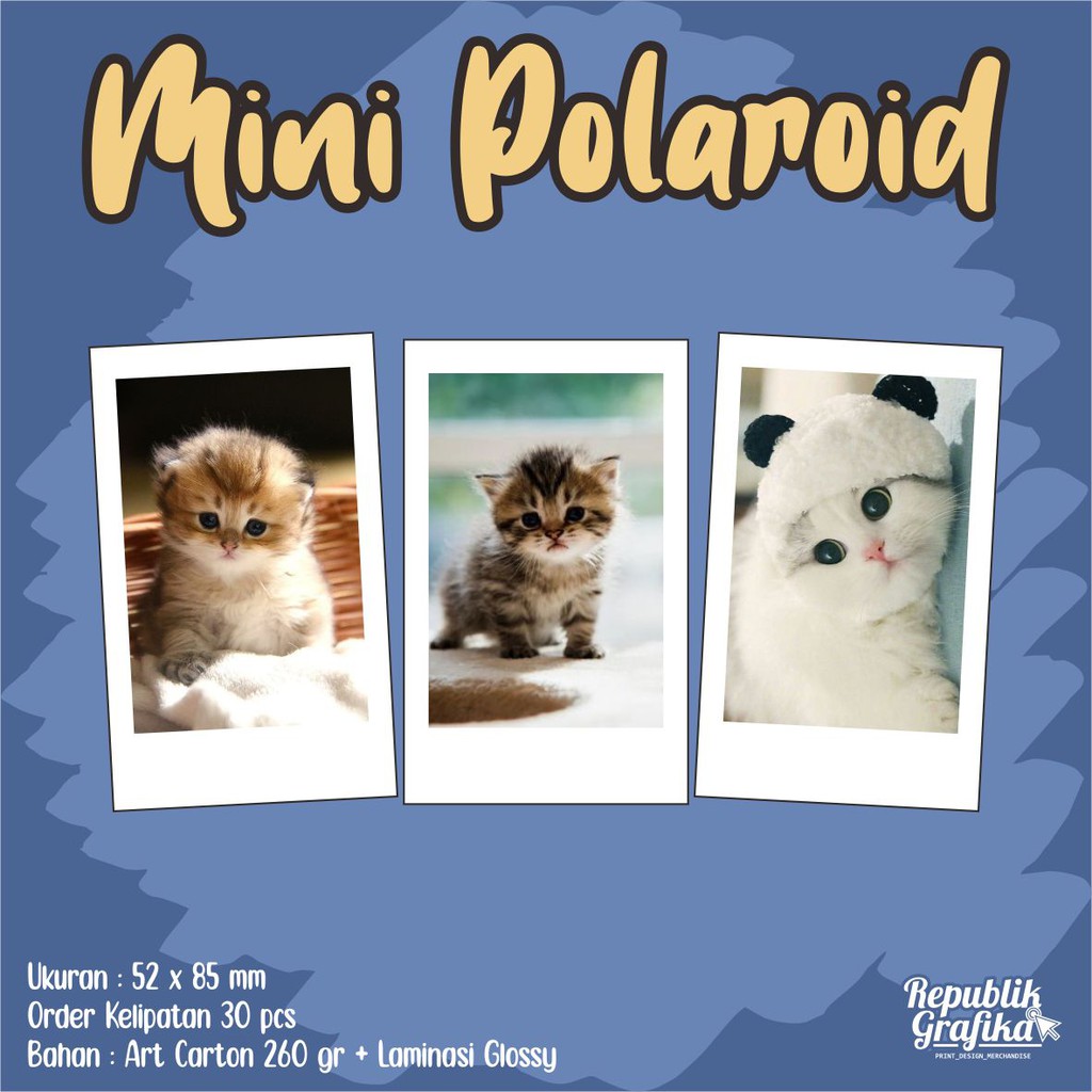 MINI POLAROID - GLOSSY - 30 PCS