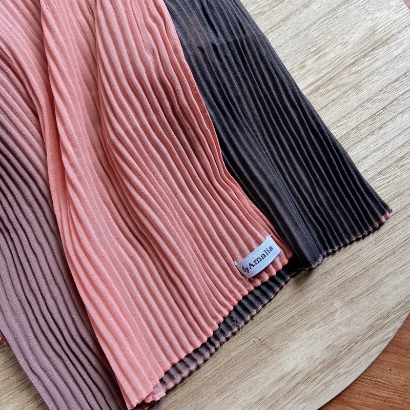 Anna pleats ombre batch 2/pashmina plisket gradasi/pashmina plisket ombre-Hazel