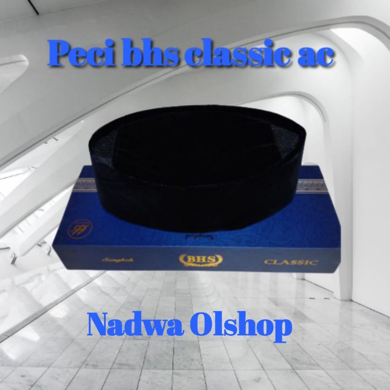Peci bhs hitam original tinggi 8,9 dan 10cm peci bhs classic ac
