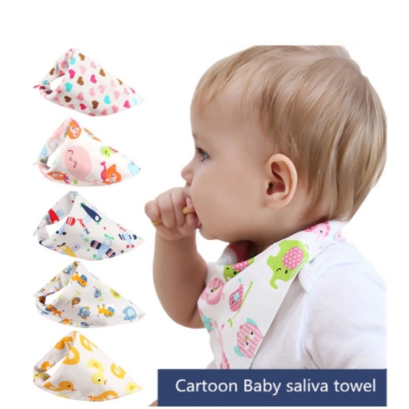 [BISA COD] Celemek Makan Bayi/ Tadah iler/Slabber bayi/ Baby Bibs