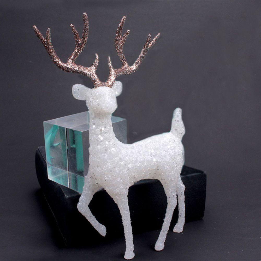 Top Crystal Deer Mainan Anak Rusa Mainan Tahun Baru Rumah Ornamen Natal