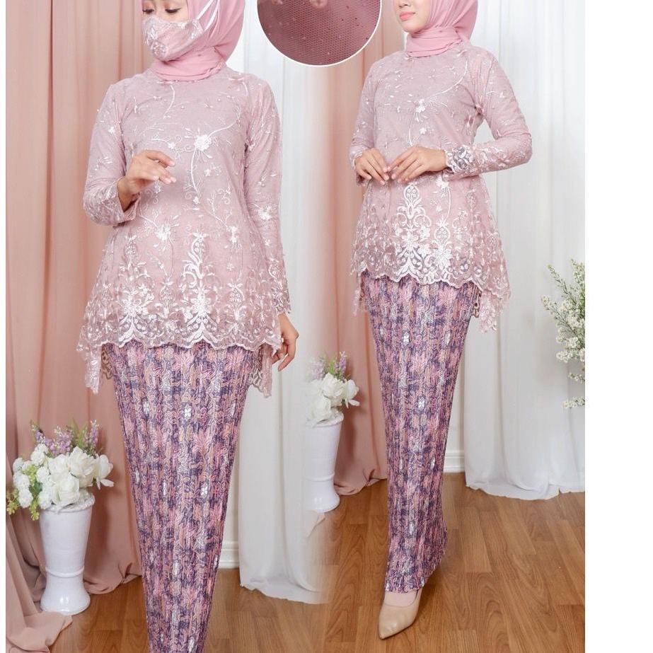 SALEE.. Kebaya Wisuda Modern Stelan Kebaya Kondangan Set Kebaya Terbaru Baju Pager Ayu Dress bridesm