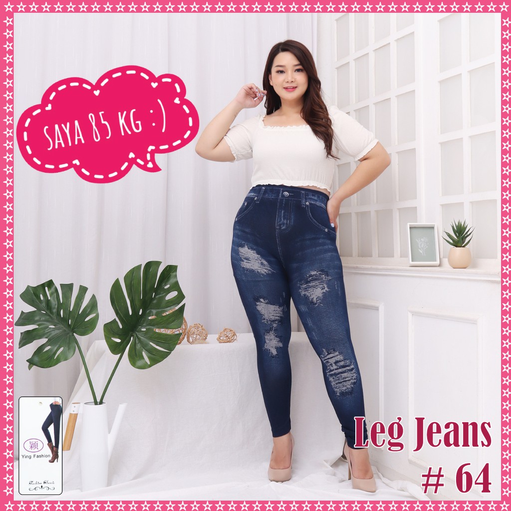 Koleksi legging Jeans Wanita [ motif 61 - 79] / Leging JEANS import / Celana Legging Jeans panjang / legging fashion import