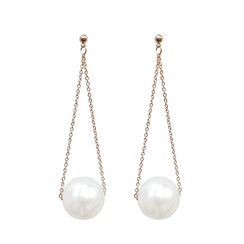 SIY  Artificial Pearl Earrings Fashion Women Temperament Long Earring Simple Wild Ear Jewelry Gifts