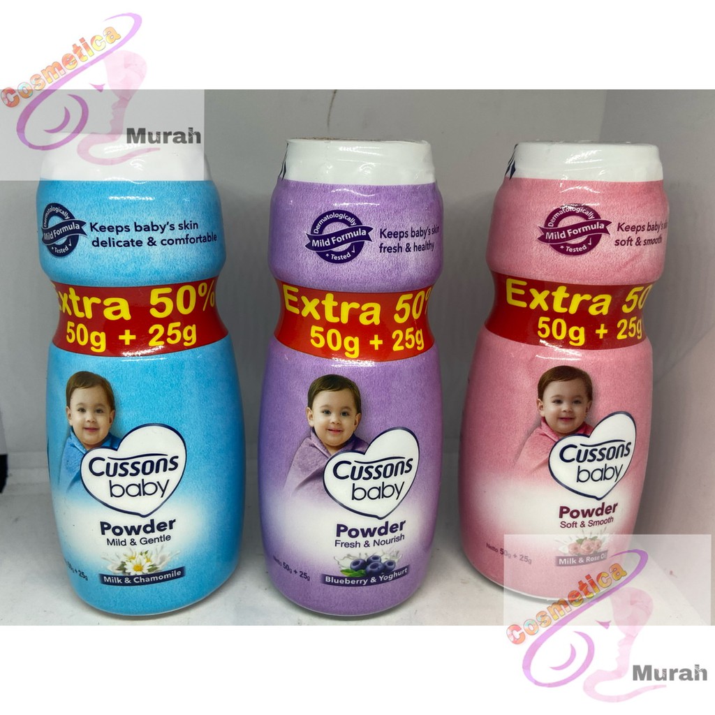 Xtra 50 + 25 % - cussons baby powder - bedak bayi - cussons bedak tabur