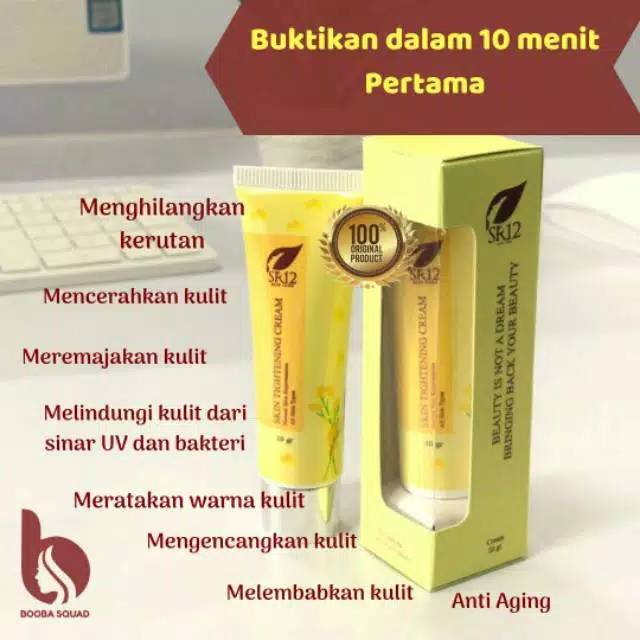 TIGHTENING CREAM SR12 / WHITENING TERBAIK / PENCERAH WAJAH / PENGENCANG ANTI KERUT WAJAH / HERBAL TIGHTENING CREAM SR12 / Krim hilangkan kerutan dalam 10 menit  Skin Tightening krim sr12