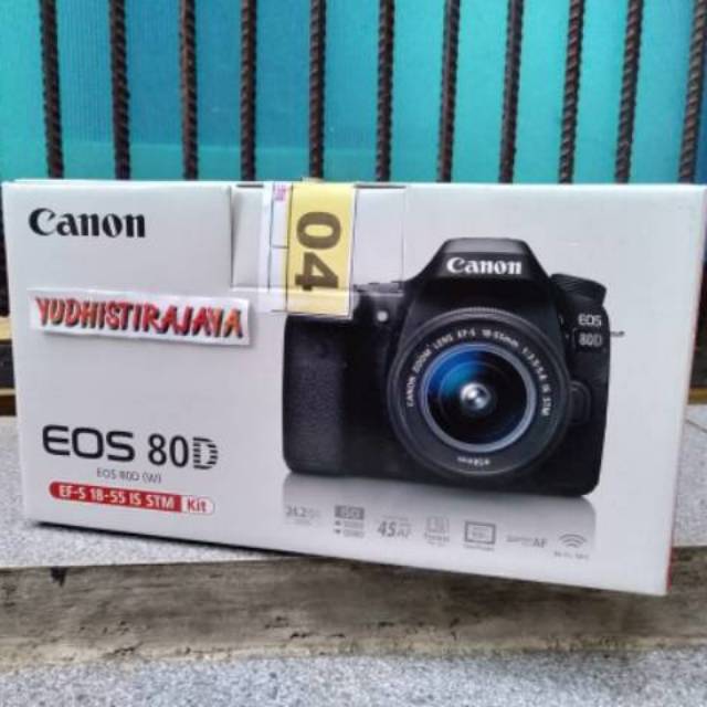 Canon EOS 80D KIT 18-55 IS STM (Wifi) GARANSI RESMI DATASCRIP
