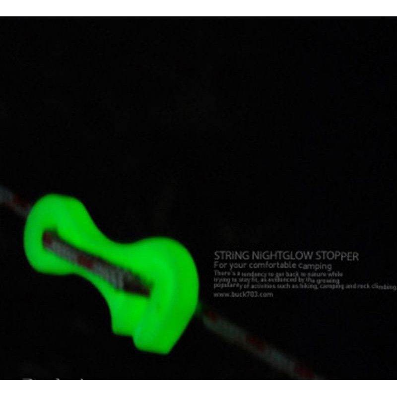 Stopper kunci tali tenda gesper guyline luminous glow in dark