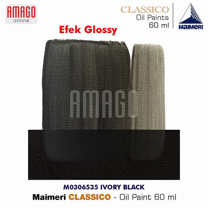 MAIMERI Classico - Oil Paint - Ivory Black - 60ml - M0306535