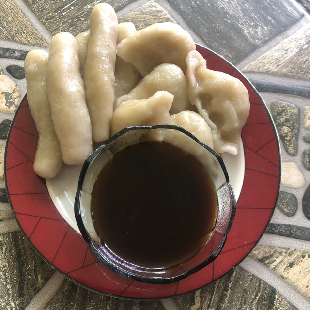 

Pempek palembang ikan kakap isi 10pcs free CUKO