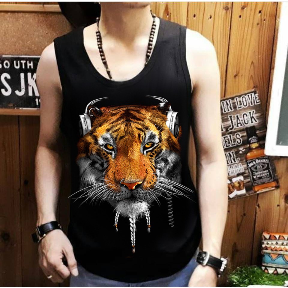 Singlet lekbong pria Macan Headset