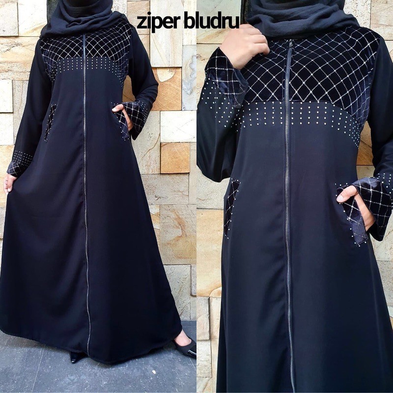 ABAYA ZIPER BLUDRU
