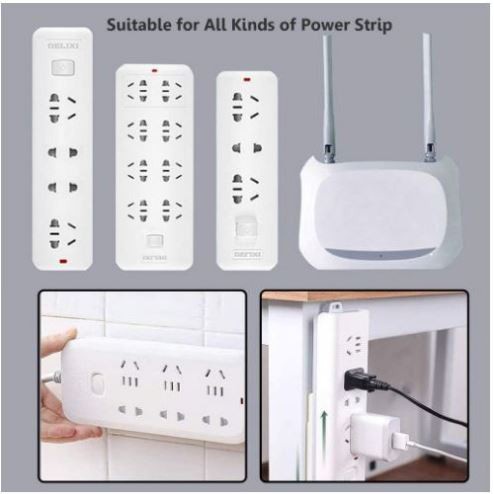 (NCS) COD FIXATOR Holder Stop Kontak Gantungan Papan Colokan Alat Pengait Remote TV AC Router Wifi Tempel