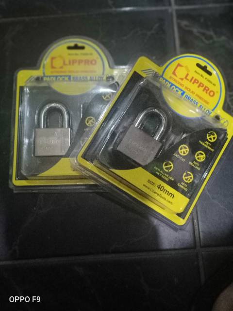 LIPPRO-Gembok 40mm leher Pendek High Security