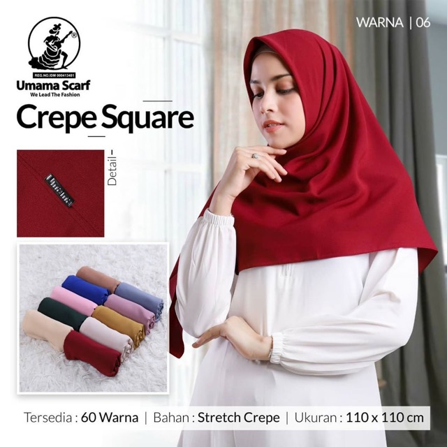 [BISA COD] CREPE SQUARE ORI UMAMA / SEGIEMPAT DIAMOND CREPE