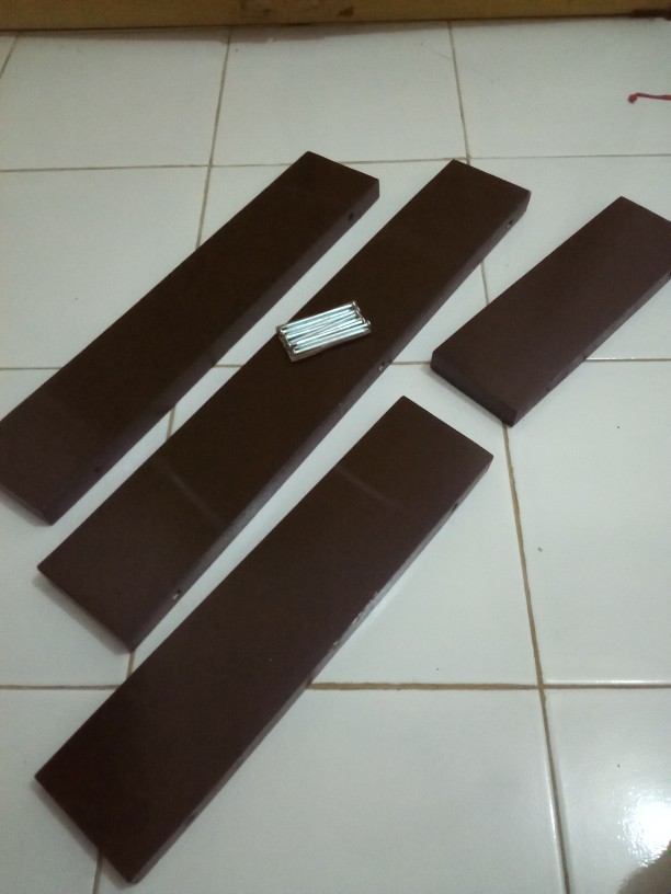 Set Rak Dinding Minimalis Gantung Paket Isi 3 Pcs Uk.60, 50, 40cm - Ambalan Dinding