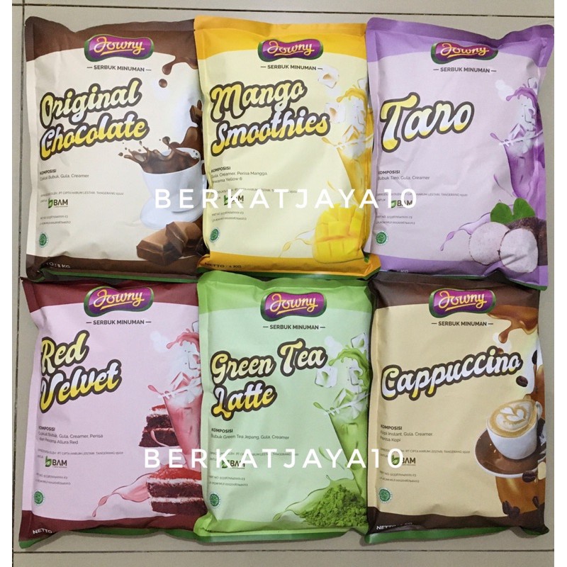 

JOWNY POWDER DRINK 1 KG / MINUMAN BUBUK JOWNY 1 KG / JOWNY POWDER DRINK 1 KG (MINIM 5 PCS)