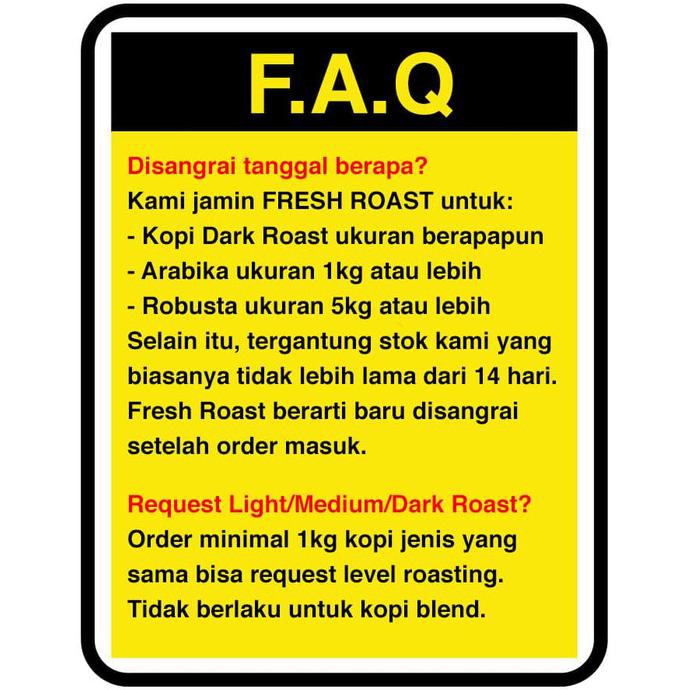 

KOPI ARABIKA TORAJA KALOSI 1KG 1 KILO KG - BIJI UTUH