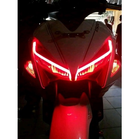 L236 | Lampu Alis Slim DRL Senja Sein Sen Mobil Motor Mio Beat Scoopy Vario PCX Nmax Aerox CBR R15 Satria GSX