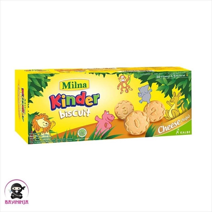 

MILNA Kinder Biskuit Cheese Keju 110 g T-Ninjabayi 01