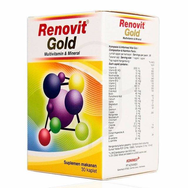 Renovit / Renovit Gold Botol isi 30 kaplet