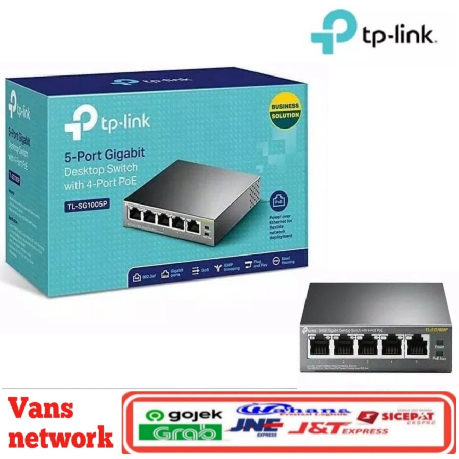 TPLINK TL SG1005P Switch 5 Port GIGABIT POE / TP-LINK TL-SG1005P POE