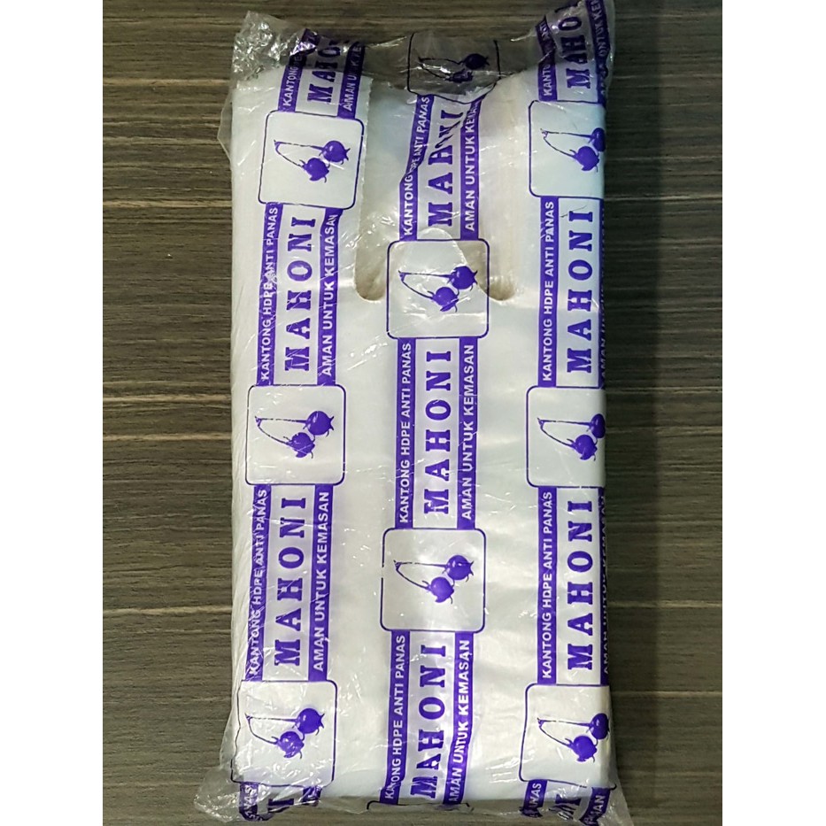 

Kresek 2 Gelas Mahoni / isi 200 gr / Kantong Plastik Putih Bening