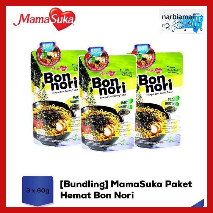 

U8Tyuj7- Bundling Mamasuka Paket Hemat Bon Nori 60 Gr - 3 Pcs E4Wr46-