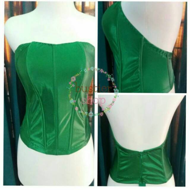 Bustier lowback hijau fuji