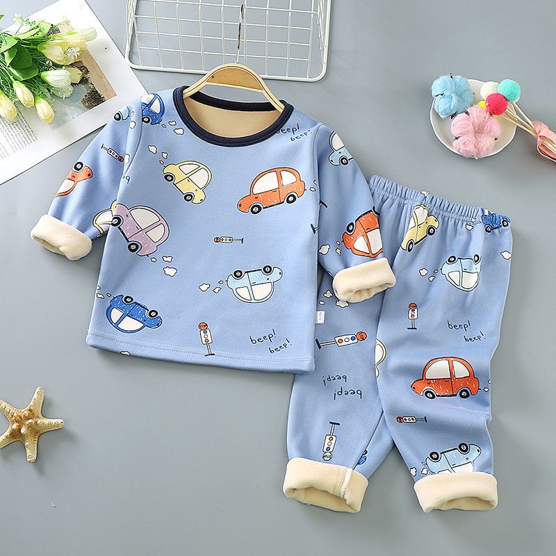 Baju tidur anak laki-laki motif dino dan car umur 2-7 tahun / Baju tidur anak laki-laki umur 2-7 tahun