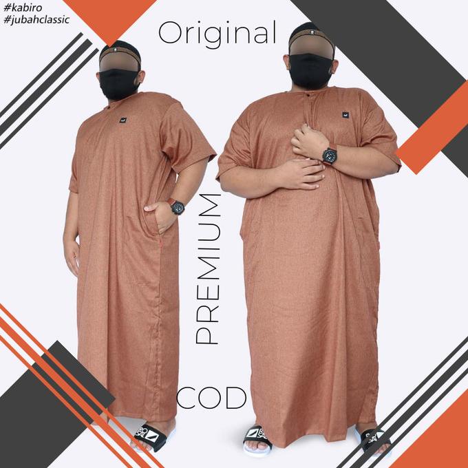 MURAH  Baju Gamis Jubah Pria Al Haramain 4XL, 5XL Big Size Jumbo Pria