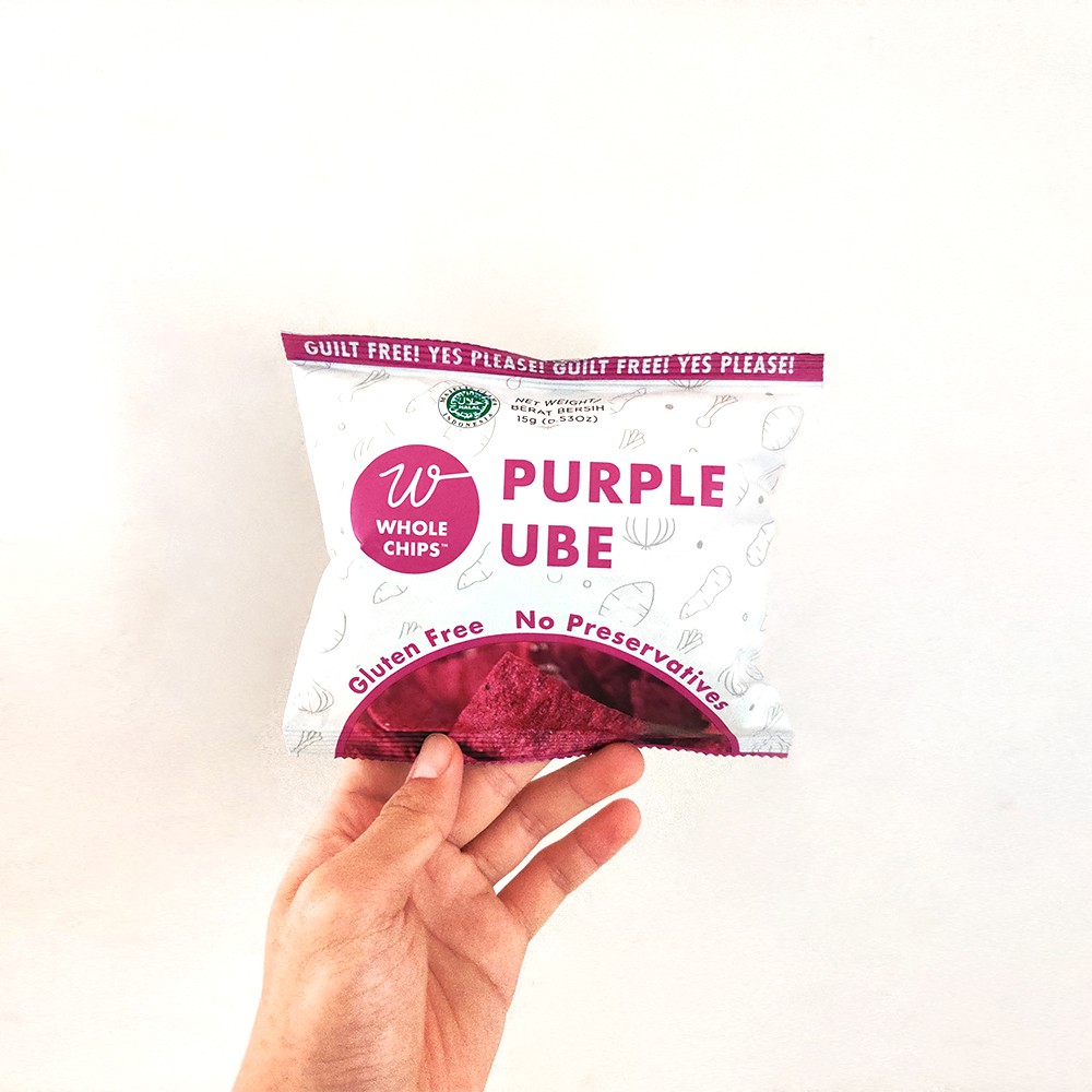 

Keripik Ubi Ungu Whole Chips Purple Ube 15gr - Keripik sehat bebas MSG