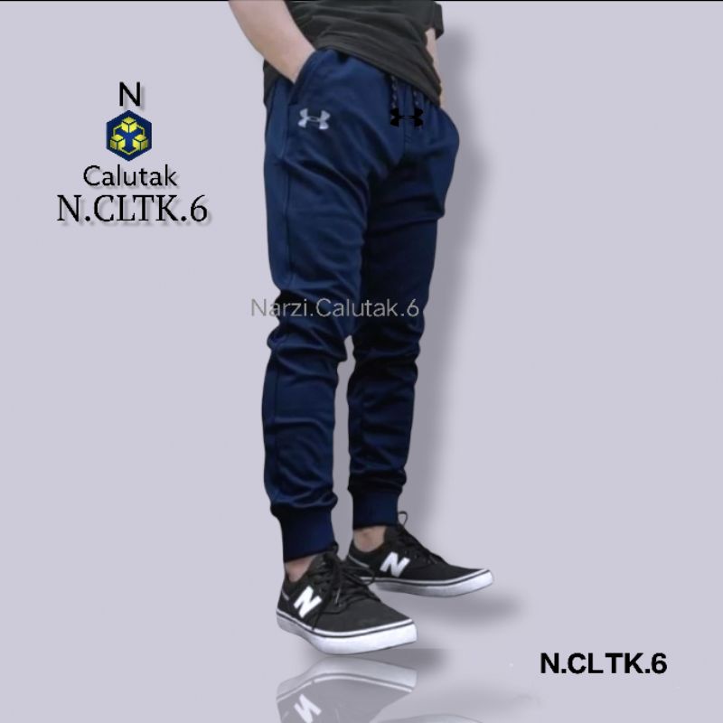 Celana Panjang Pria Musim Semi Kasual Olahraga Trening style korea