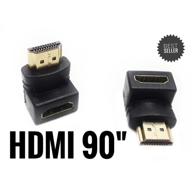 GENDER HDMI JANTAN MALE KE HDMI BETINA FEMALE KONEKTOR EXTENDER HDMI SIKU