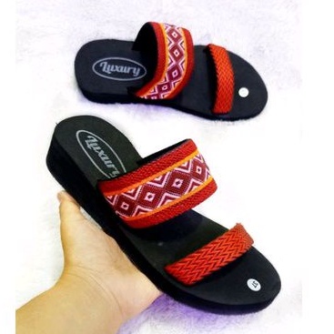 LUXURY - Sandal Wanita Sandal Slip On Strap 2 size 36-40 Sandal Slop Sandal Slop Wanita