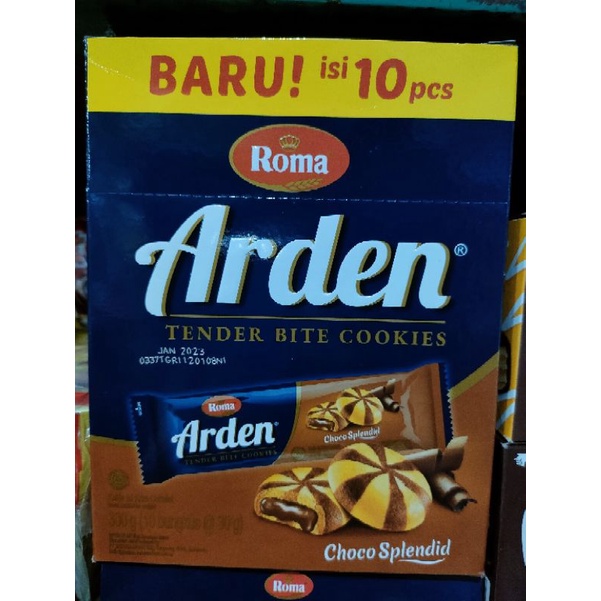 

Roma Arden, 1box isi 10bungkus @30g ED des 25