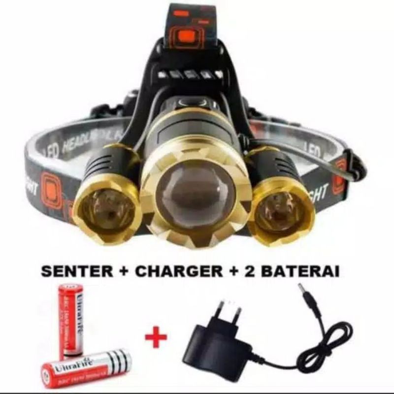 senter kepala taffware xml 10000 lumens