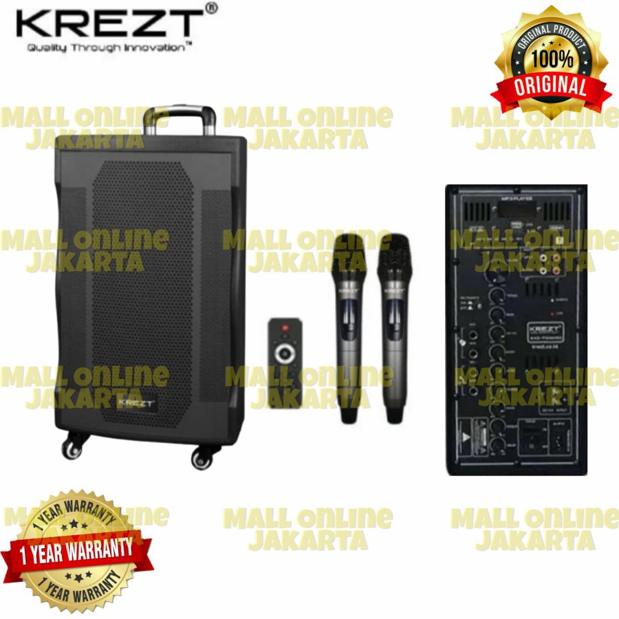 Speaker Portable Krezt 15 inch Was P20015c Wasp20015 Was P 20015