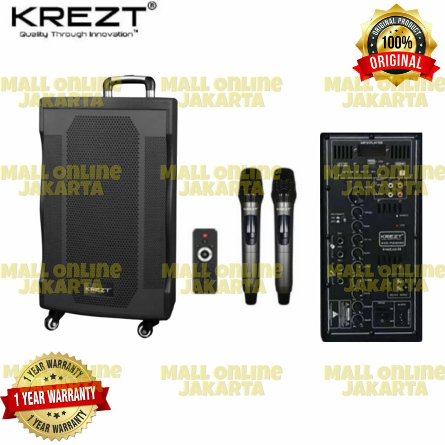 Speaker Aktif Krezt 15 inch Portable Was P20015c Original p20015