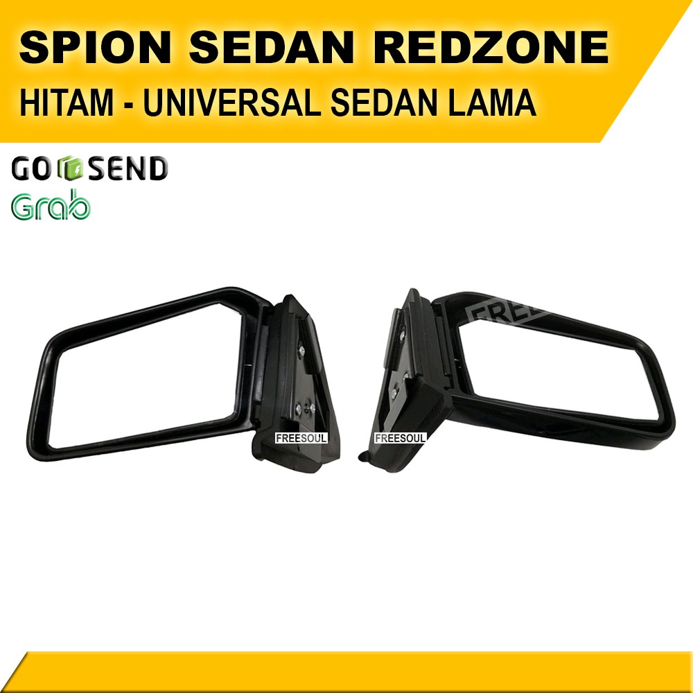 Spion Sedan Lama Merk Redzone - Hitam dan Chrome - Premium Quality