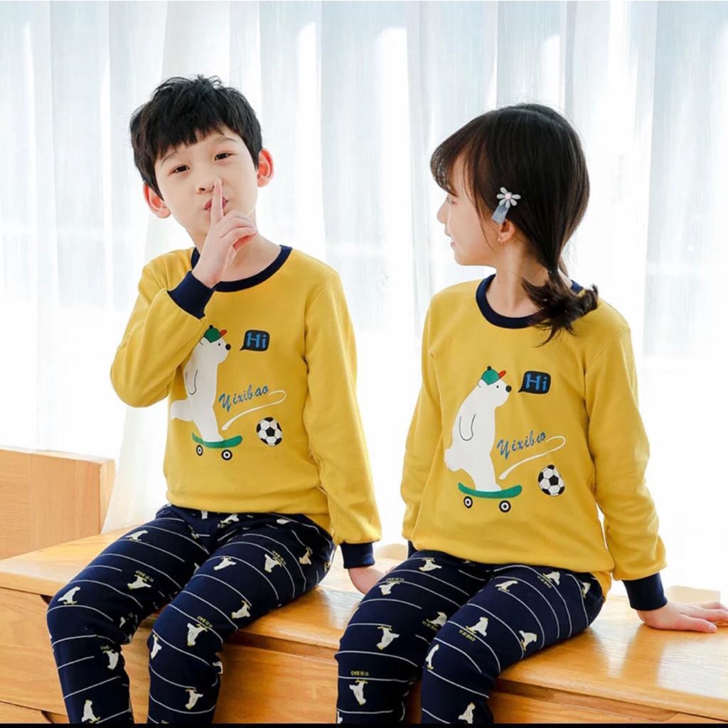 BAJU TIDUR ANAK ANAK UMUR 1-10 TAHUN LENGAN PANJANG MOTIF GAMBAR