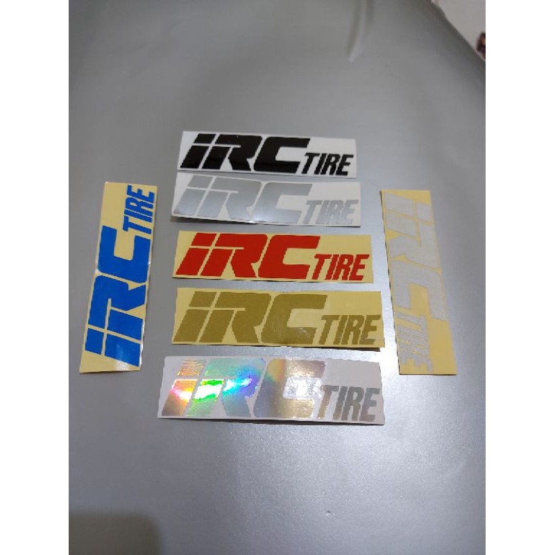 STICKER IRC TIRE CUTTING