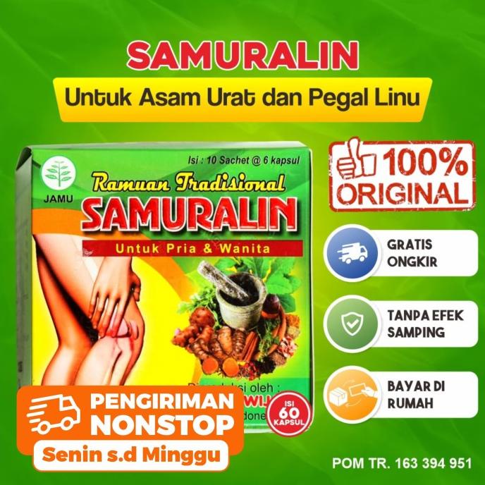 

TERMURAH SAMURALIN Obat Herbal Nyeri Sendi Pegal Linu Sakit Asam Urat Rematik /OBAT HERBAL ASAM URAT/OBAT HERBAL PELANGSING/OBAT HERBAL KOLESTEROL/OBAT HERBAL DIABETES