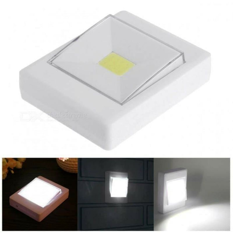 Lampu Dinding Emergency Switch LIGHT Tempel Praktis LED COB Darurat ON