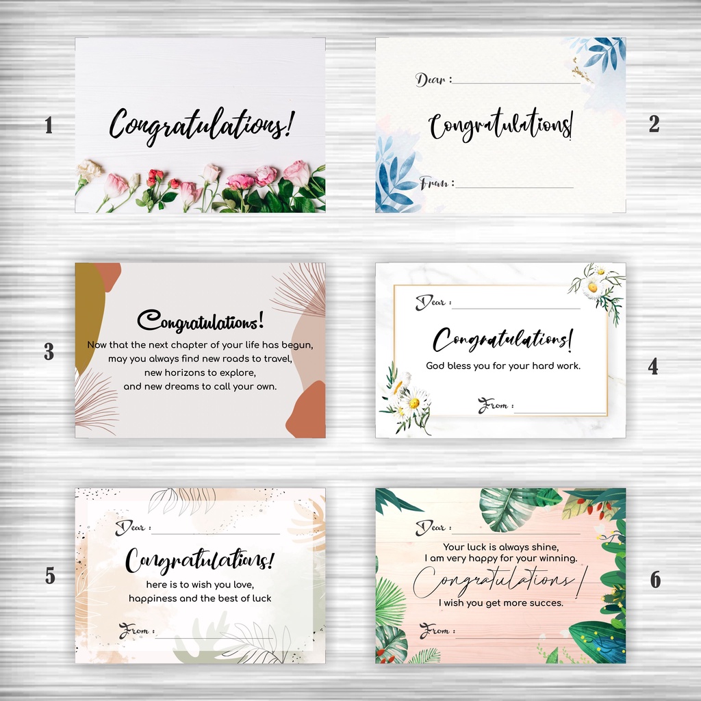 Jual Congratulation Card / Kartu Ucapan Wisuda / Kartu Ucapan Kelulusan